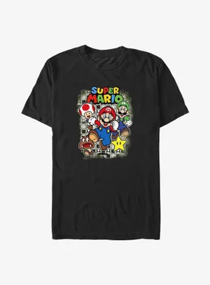 Nintendo Smash Bricks Big & Tall T-Shirt