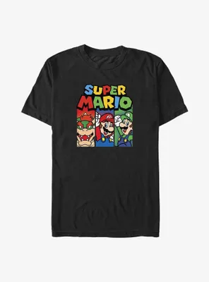 Nintendo Mario Panels Big & Tall T-Shirt