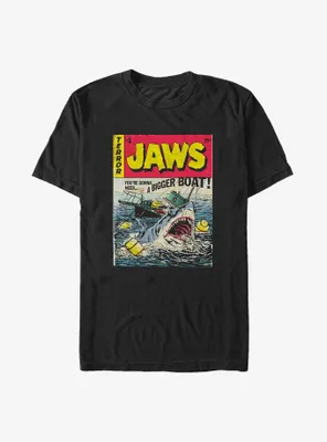 Jaws Terror Attack Comic Cover Big & Tall T-Shirt