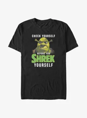 Shrek Check Yourself Before You Big & Tall T-Shirt