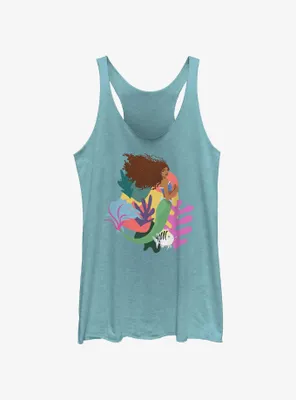 Disney The Little Mermaid Live Action Ariel With Flounder Womens Tank Top
