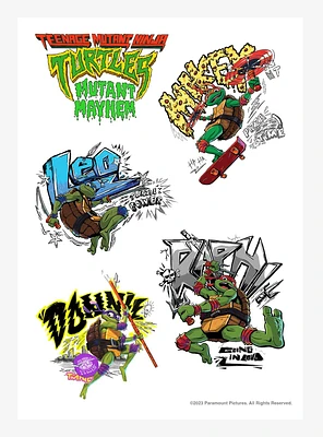 Teenage Mutant Ninja Turtles: Mutant Mayhem Turtle Power Sticker Sheet