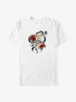 Betty Boop Cutie Rose Tattoo Big & Tall T-Shirt