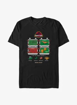 Jurassic Park 8 Bit Instructional Big & Tall T-Shirt