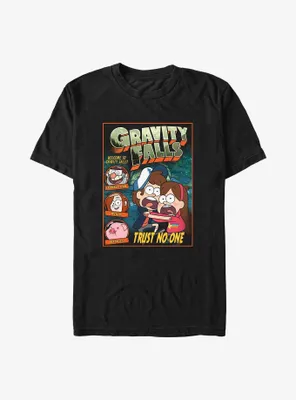 Gravity Falls Trust No One Comic Cover Big & Tall T-Shirt