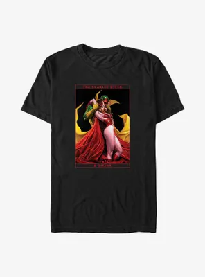 Marvel Scarlet Witch Vision and The Card Big & Tall T-Shirt