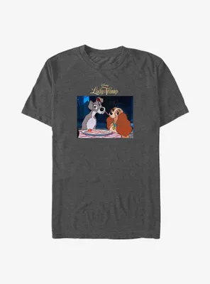 Disney Lady and the Tramp Spaghetti Scene Big & Tall T-Shirt