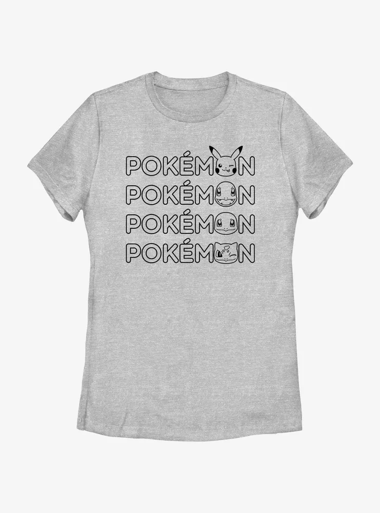 Pokemon Starter Heads Womens T-Shirt