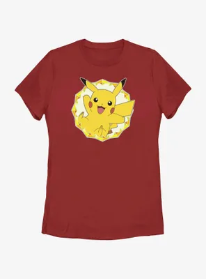 Pokemon Pikachu Kaleidoscope Frame Womens T-Shirt