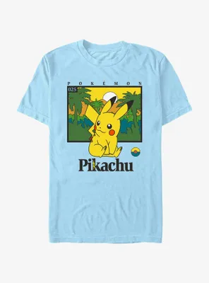 Pokemon Pikachu Sunset Palms T-Shirt