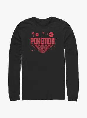 Pokemon Retro Title Long-Sleeve T-Shirt