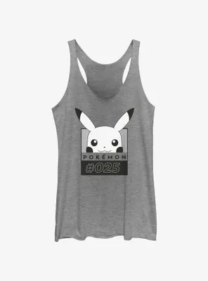 Pokemon Pikachu Face Number Womens Tank Top