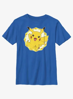 Pokemon Pikachu Kaleidoscope Frame Youth T-Shirt