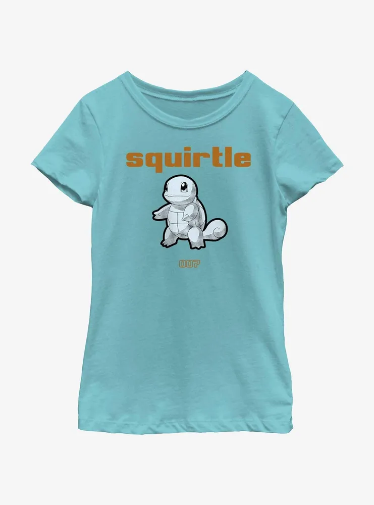 Pokemon Squirtle 007 Youth Girls T-Shirt