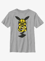 Pokemon Hashtag 025 Pikachu Silhouette Youth T-Shirt