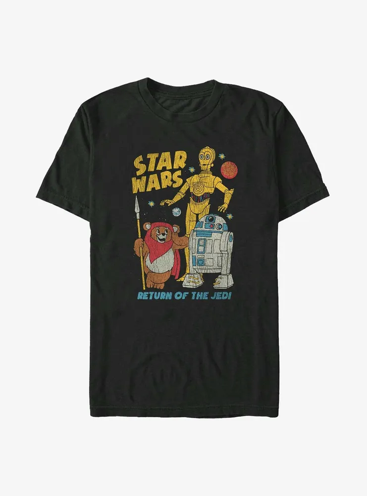 Star Wars Ewok and Droids Big & Tall T-Shirt