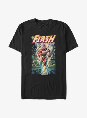 DC Comics The Flash City Run Poster Big & Tall T-Shirt