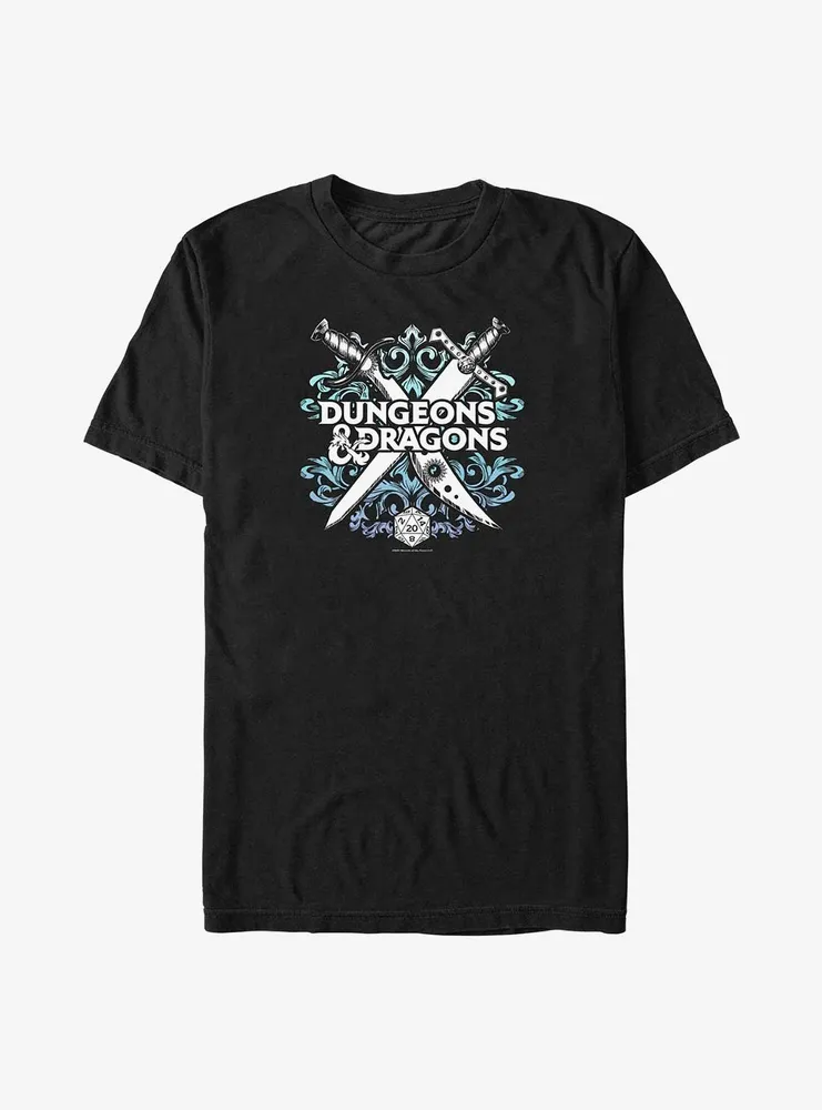 Dungeons & Dragons Decorative Crossed Weapons Big Tall T-Shirt