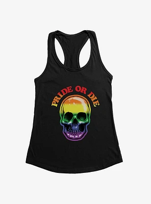 Pride Rainbow Skull Or Die Girls Tank