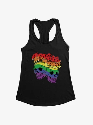 Pride Love Is Skulls Girls Tank
