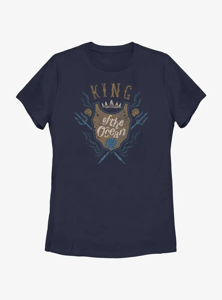 Disney the Little Mermaid Live Action King of Ocean Womens T-Shirt