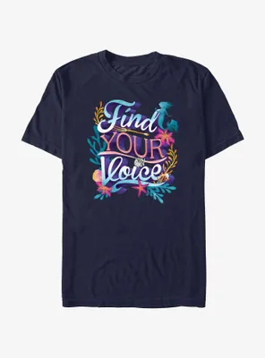 Disney The Little Mermaid Live Action Find Your Voice Sea Floral T-Shirt