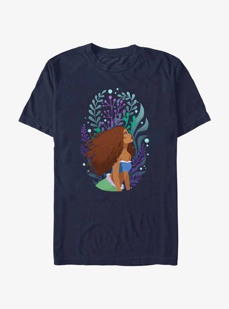 Disney The Little Mermaid Live Action Ariel Sea Plants Portrait T-Shirt