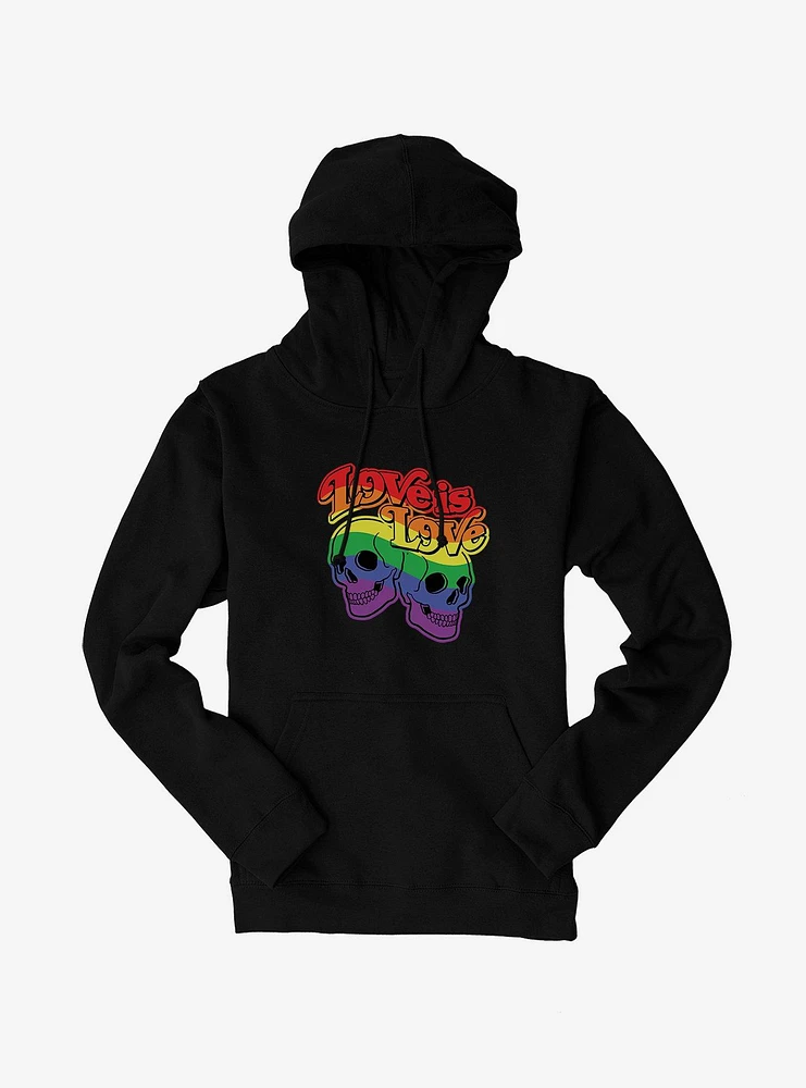 Pride Love Is Skulls Hoodie