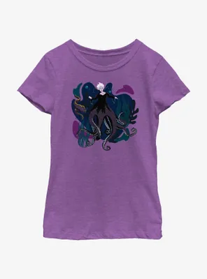 Disney The Little Mermaid Live Action Ursula With Flotsam and Jetsam Youth Girls T-Shirt