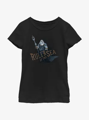 Disney the Little Mermaid Live Action Ruler of Sea Youth Girls T-Shirt