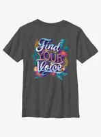 Disney The Little Mermaid Live Action Find Your Voice Sea Floral Youth T-Shirt