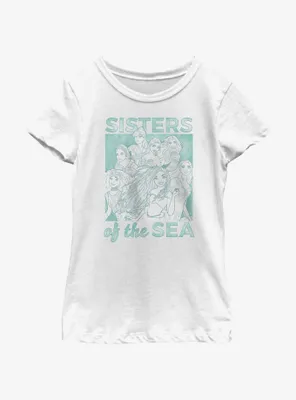 Disney the Little Mermaid Live Action Sisters of Sea Youth Girls T-Shirt