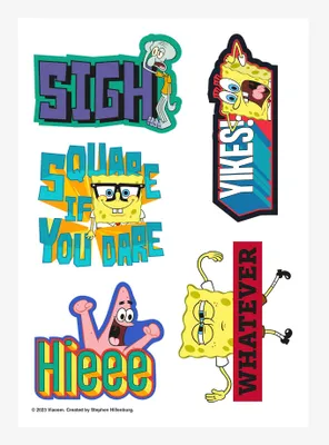 SpongeBob SquarePants Emotion Sticker Sheet