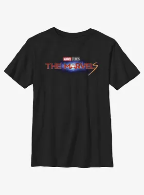 Marvel The Marvels Galaxy Logo Youth T-Shirt