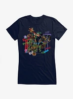 Teenage Mutant Ninja Turtles: Mayhem Grafitti Collage Girls T-Shirt