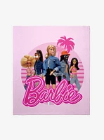 Barbie Retro Crew Throw Blanket