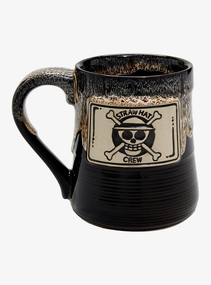 One Piece Straw Hat Crew Jolly Roger Glazed Mug