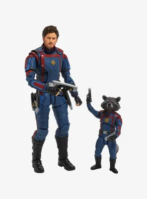 Bandai Spirits Marvel Guardians of the Galaxy Vol. 3 S.H Figuarts Star-Lord and Rocket Figures