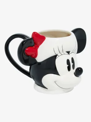 Disney Minnie Mouse Santa Hat Figural Mug