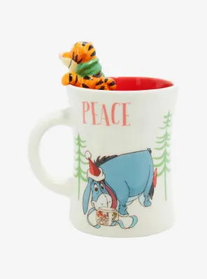 Disney Winnie the Pooh Figural Tigger Christmas Mug