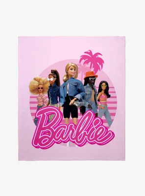 Barbie Retro Crew Throw Blanket
