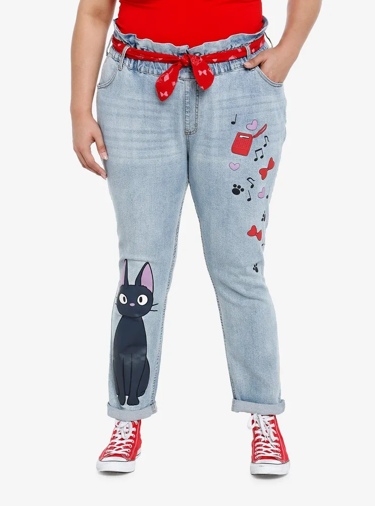 Her Universe Studio Ghibli Kiki's Delivery Service Jiji Paperbag Jeans Plus