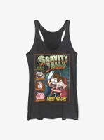 Disney Gravity Falls Trust No One Comic Cover Womens Tank Top