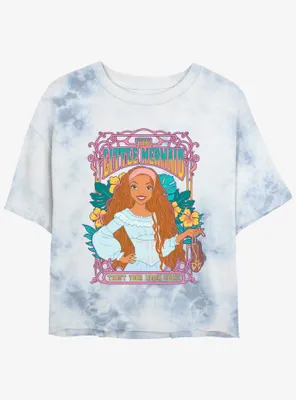 Disney The Little Mermaid Live Action Ariel Trust Your Inner Voice Tie-Dye Womens Crop T-Shirt