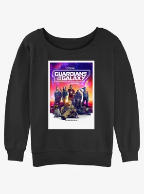 Marvel Guardians of the Galaxy Vol. 3 Universal Family Poster Womens Slouchy Sweatshirt