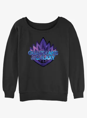Marvel Guardians of the Galaxy Vol. 3 Galactic Badge Womens Slouchy Sweatshirt