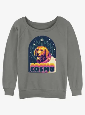 Marvel Guardians of the Galaxy Vol. 3 Cosmo Badge Womens Slouchy Sweatshirt