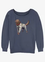 Marvel Guardians of The Galaxy Vol. 3 Cosmo Space Dog Womens Slouchy Sweatshirt