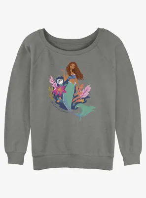 Disney The Little Mermaid Live Action An Ocean Of Dreams Womens Slouchy Sweatshirt