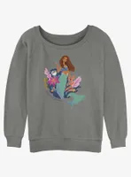 Disney The Little Mermaid Live Action An Ocean Of Dreams Womens Slouchy Sweatshirt